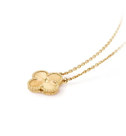 Golden Plated Gold Vancleef Clover Necklace