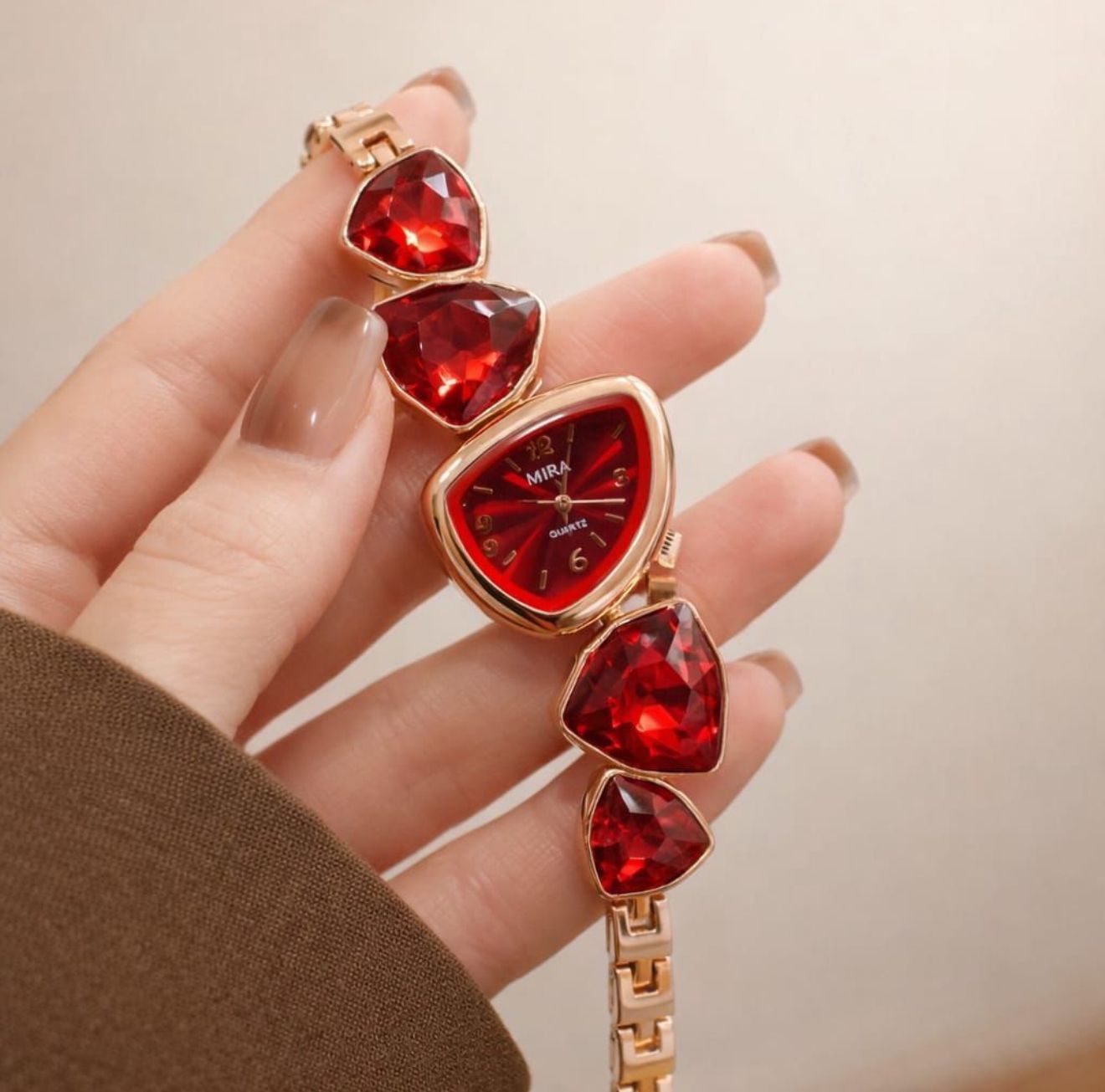 Mira Luxury Crystal Red