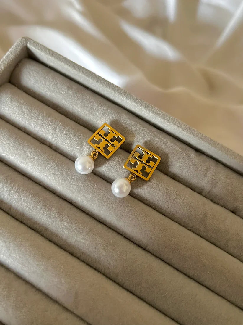 Tory Pearl Drop Earrings