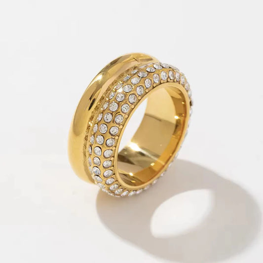 Inaya 18K Gold Plated Spinner Ring