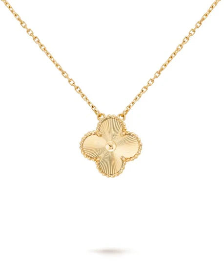 Golden Plated Gold Vancleef Clover Necklace
