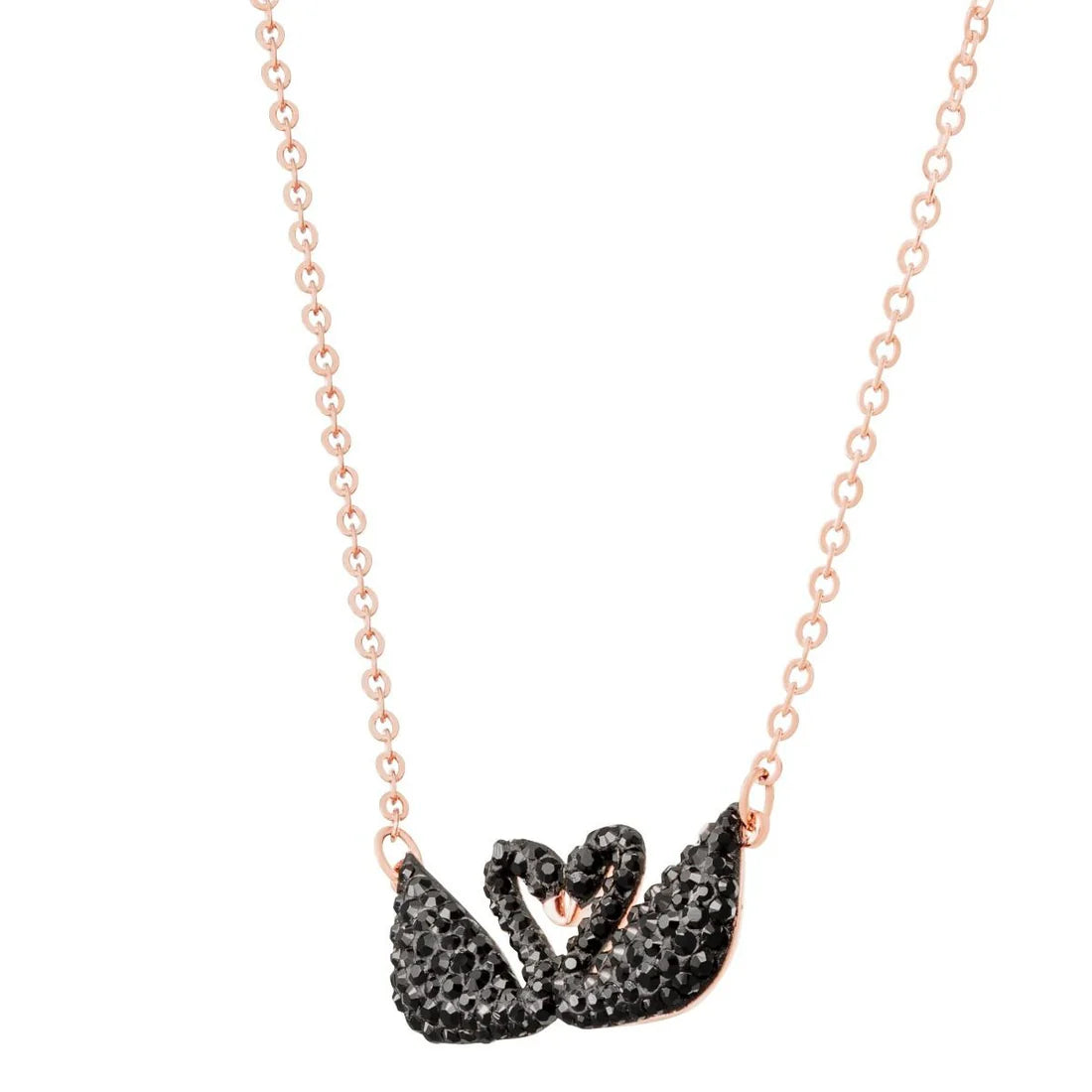 Swarovski Double Swan Necklace