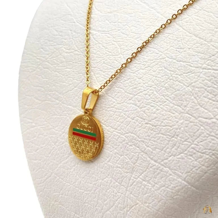 Red & Green Charm Necklace