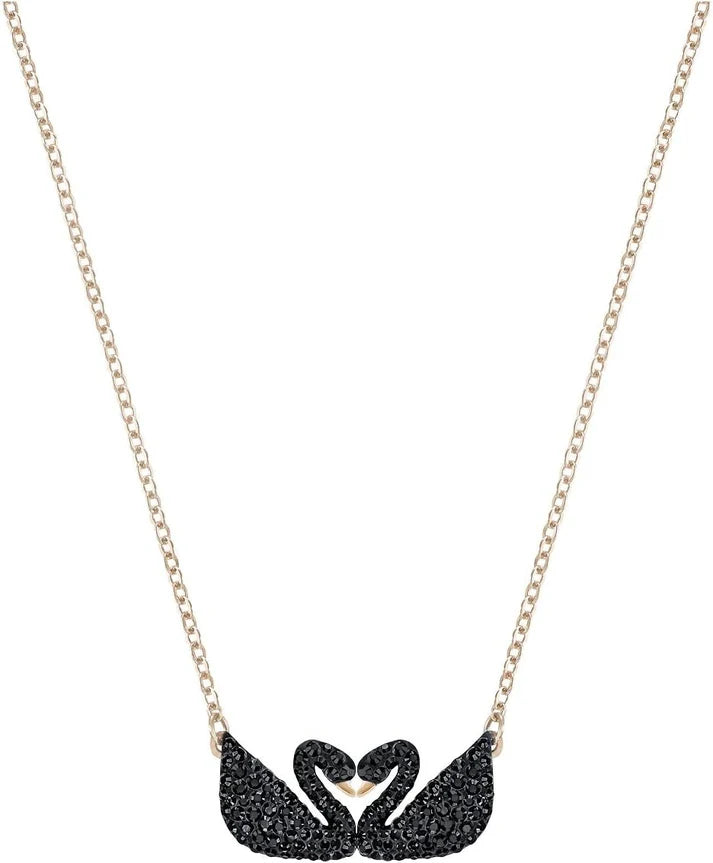 Swarovski Double Swan Necklace