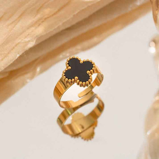 Black Clover Adjustable Ring