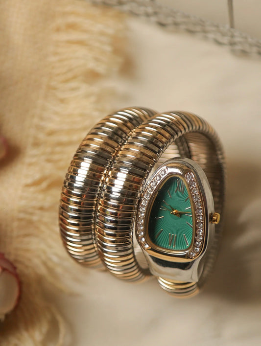 Snake Watch Two Tone(Green Dial)