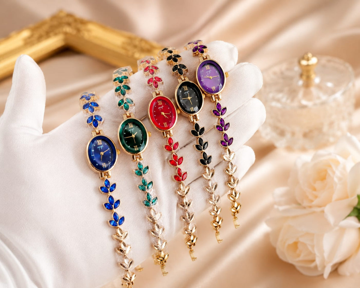 Purple Emerald Watch