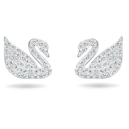 Swarovski White Swan Earrings