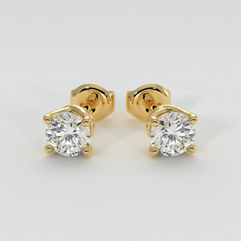 Silver Diamond Studs