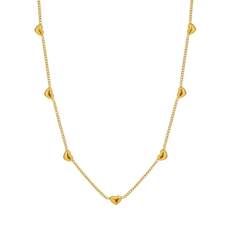 Everyday Romance Many Hearts Necklace