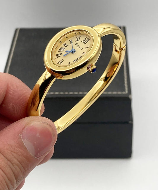 Bomei Golden Watch Bangle