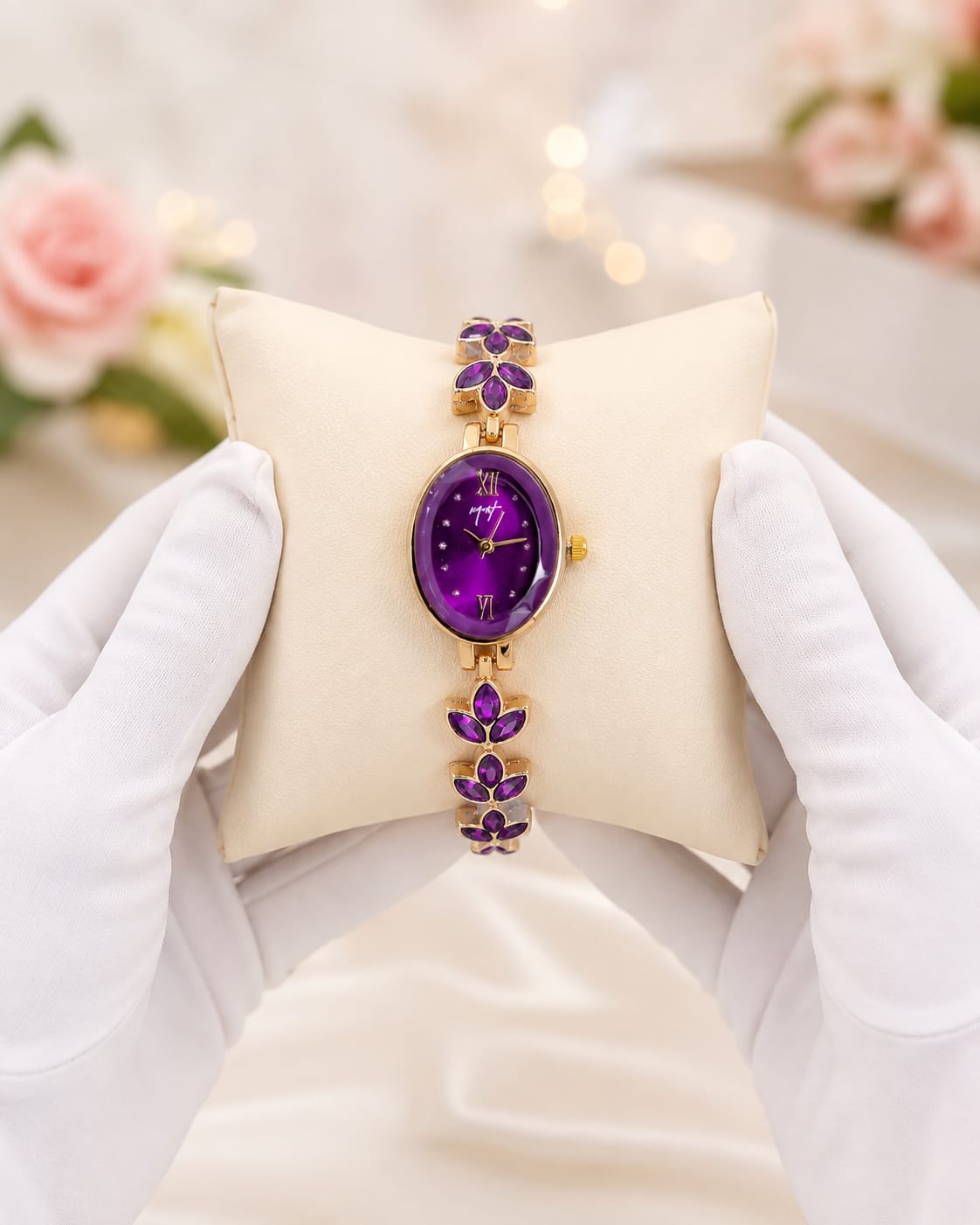 Purple Emerald Watch