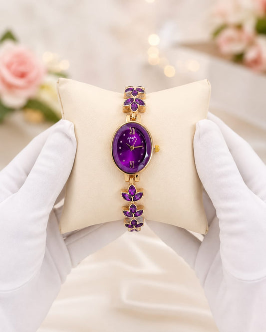 Purple Emerald Watch