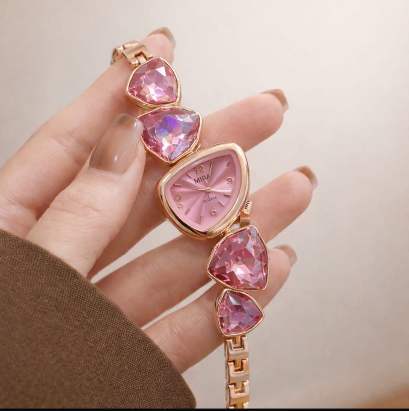 Mira Luxury Crystal Pink