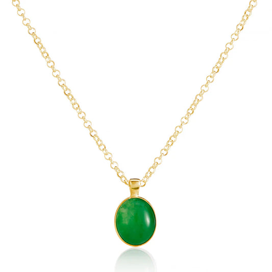 Green Moon Necklace
