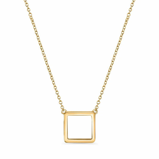 Square Hollow Necklace