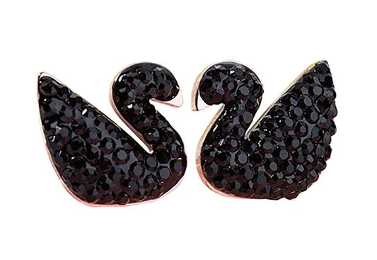 Swarovski Black Swan Earrings