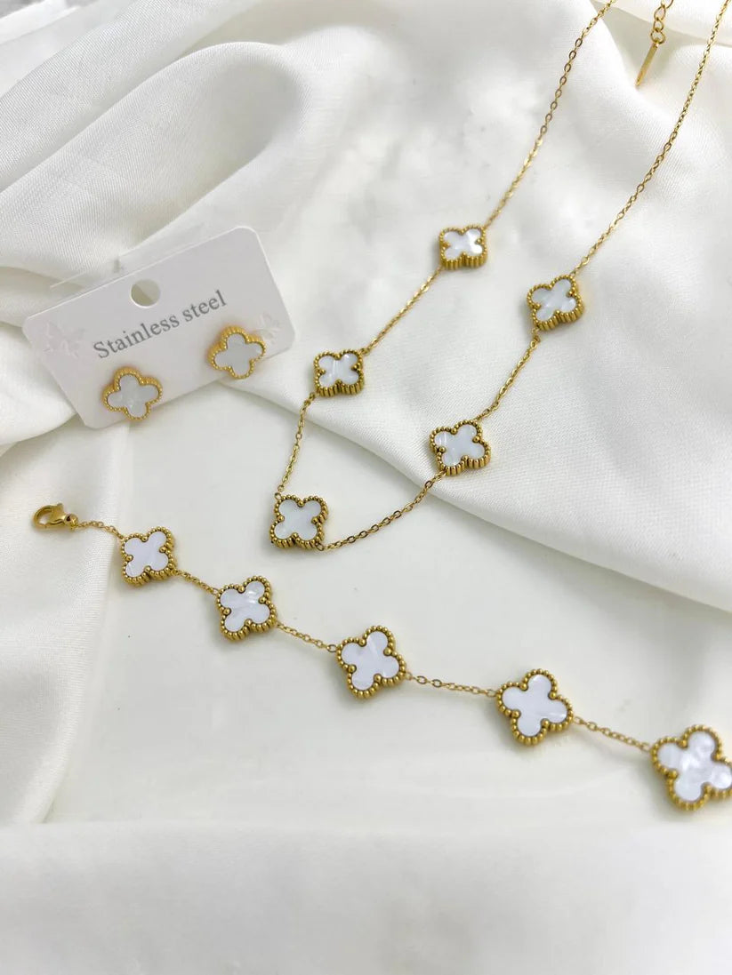 7 Leaf Clover Jewellery Set
